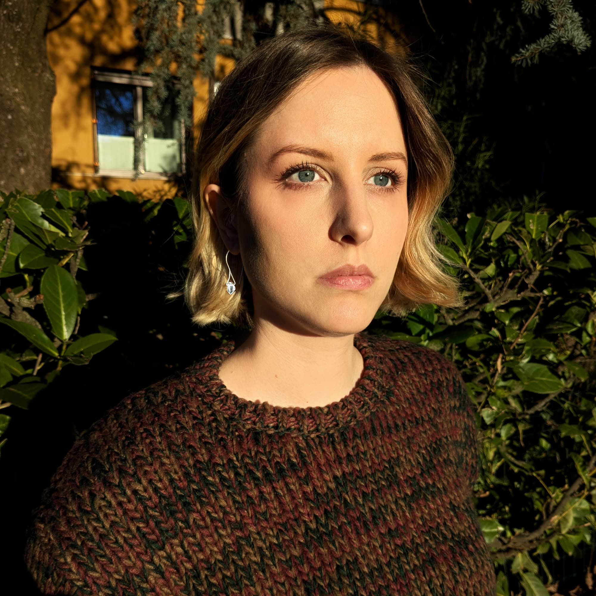 Herkimer Diamond Earrings Gold Silver Handmade