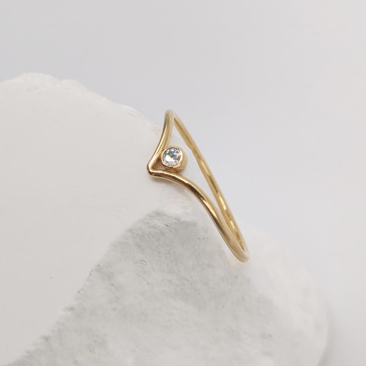 Gold 14k 18k Diamond Ring Handmade